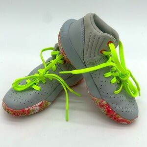 Under Armour Jet 21 3024795-106 Gray Green Pink Athletic Shoes Youth Size 12